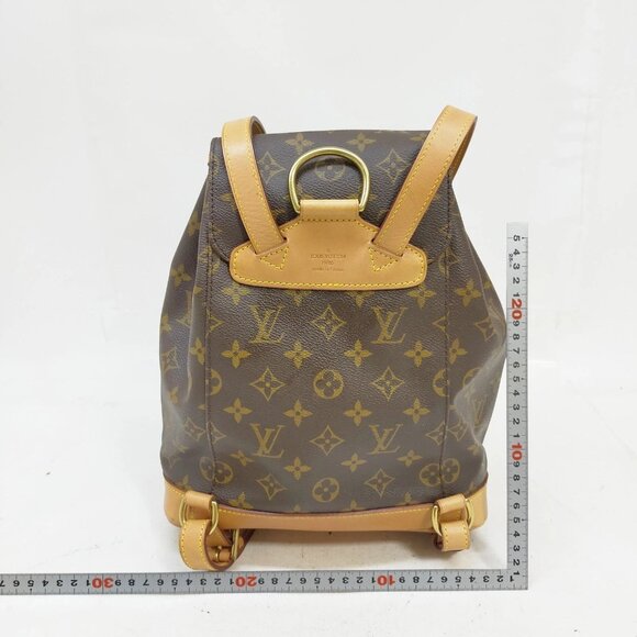 Authentic Louis Vuitton Montsouris MM Backpack Monogram Bag main image 13